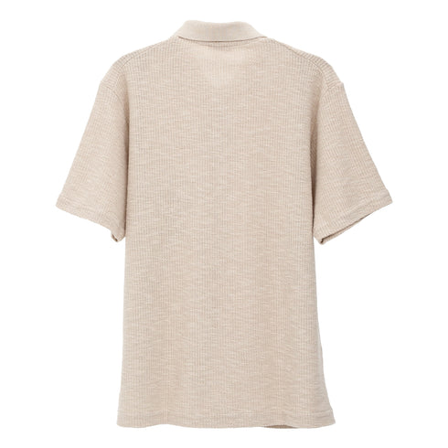 Norse Projects Gustav Crochet Jersey Shirt Oatmeal N01-06832033 5711610312104 Back Degli Uberti